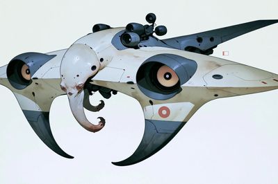 Surreal Alien Aircraft Print. poster print