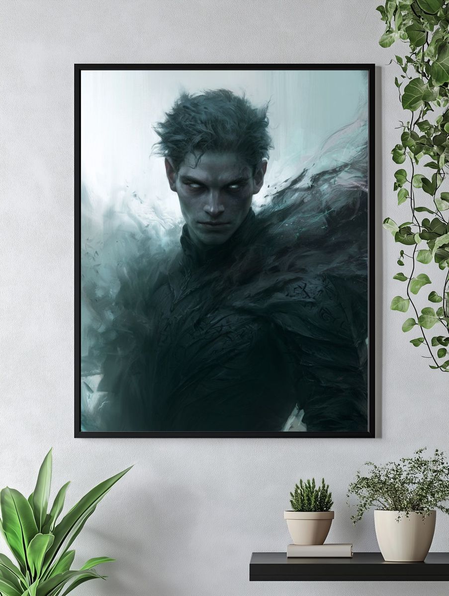 Dark Fantasy Portrait Print. — room view 4