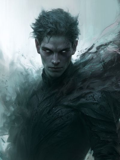 Dark Fantasy Portrait Print. poster print