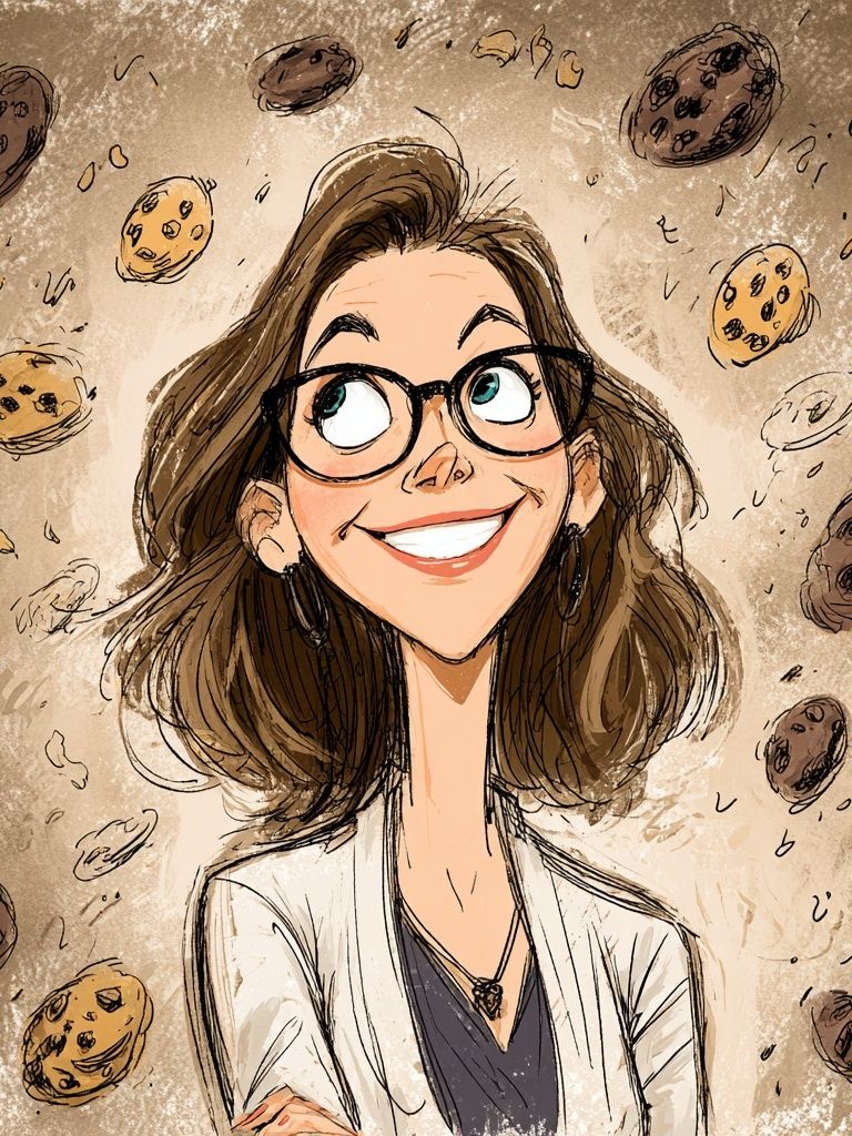 Cookie Girl Illustration Poster. poster — illustration art