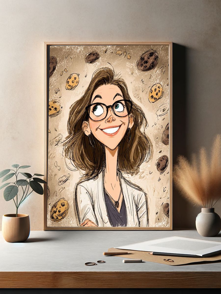 Cookie Girl Illustration Poster. — room view 2