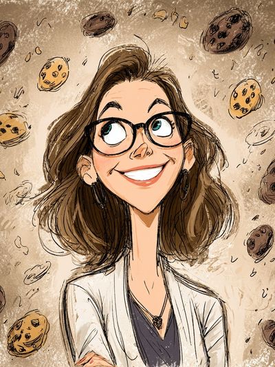 Cookie Girl Illustration Poster. poster print