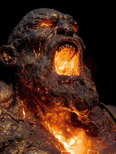Molten Titan Sculpture Poster. poster print