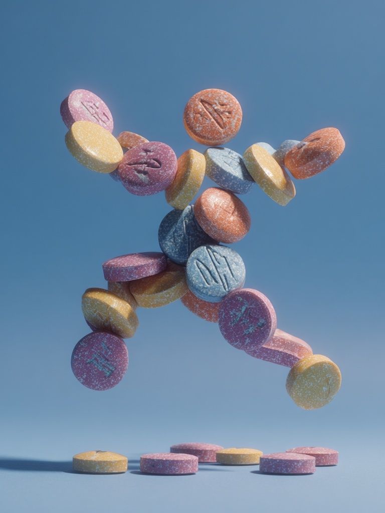 Floating Candy Figure Poster. poster detail