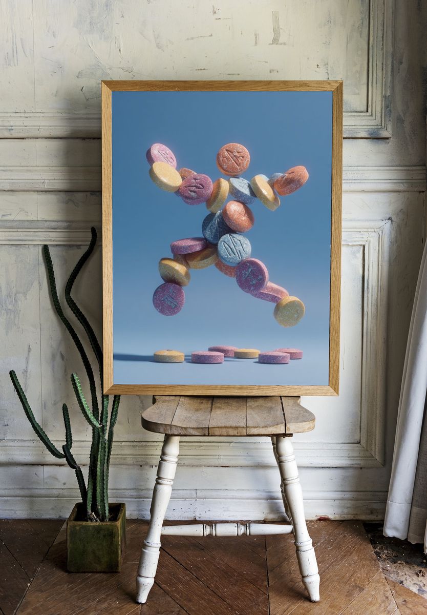 Floating Candy Figure Poster. — room view 1