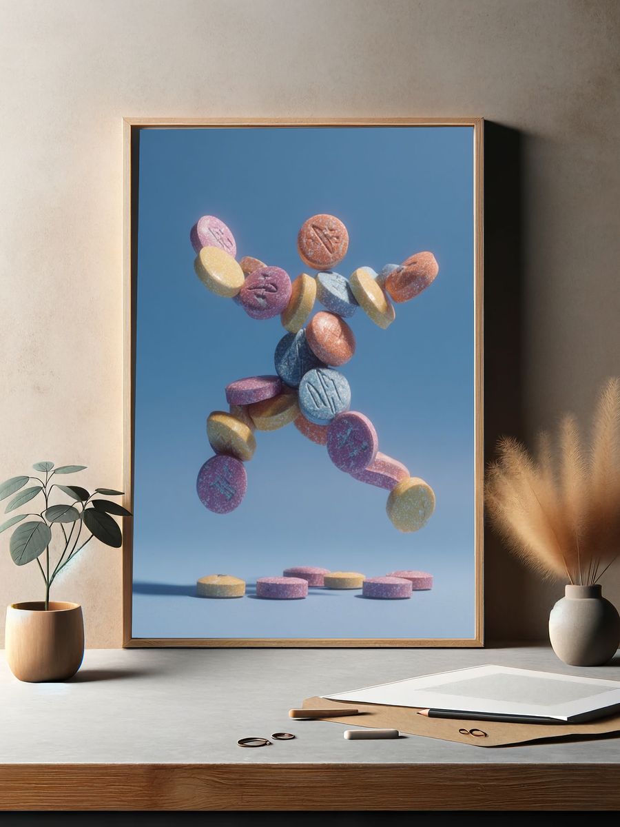 Floating Candy Figure Poster. — room view 2