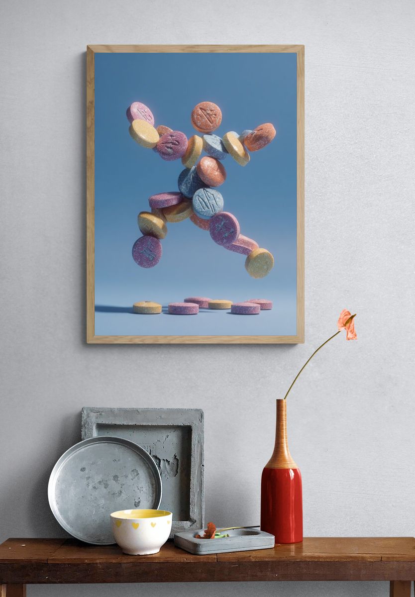 Floating Candy Figure Poster. — room view 3