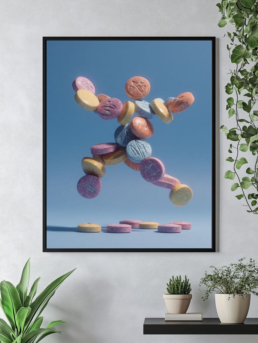 Floating Candy Figure Poster. — room view 4
