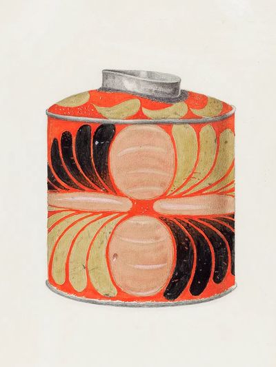 Decorative Tin Can Illustration Poster