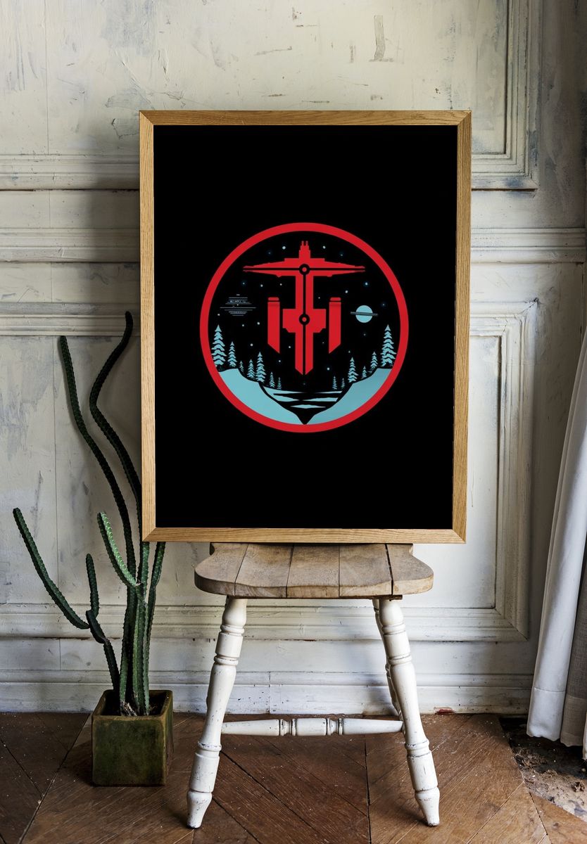 Starship Forest Emblem Poster. — room view 1