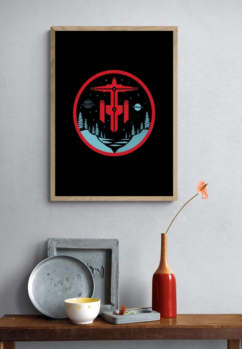 Starship Forest Emblem Poster. — room view 3