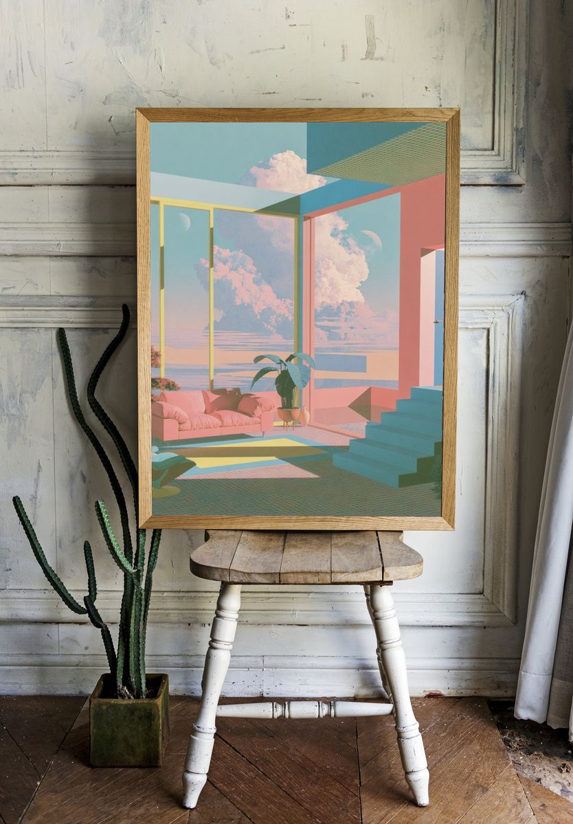 Pastel Dream Interior Poster. — room view 1