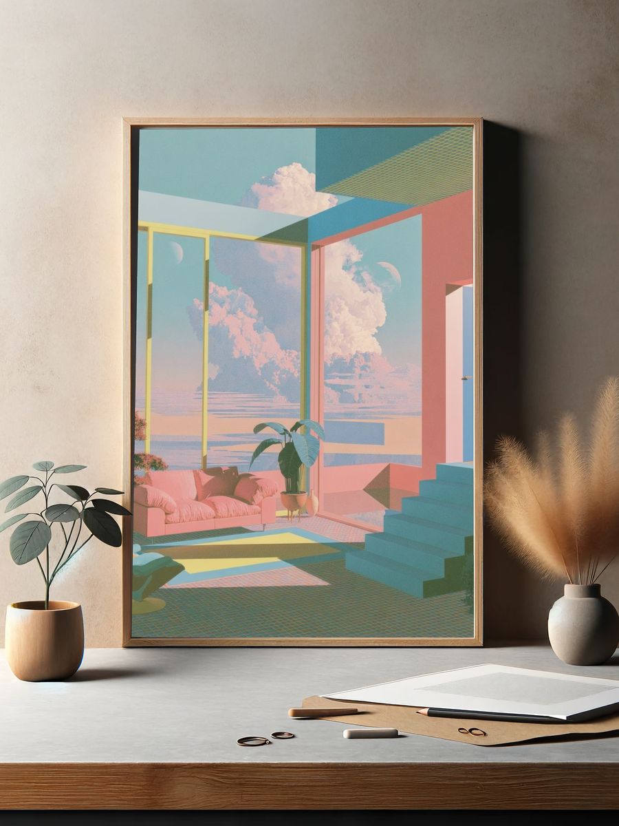 Pastel Dream Interior Poster. — room view 2