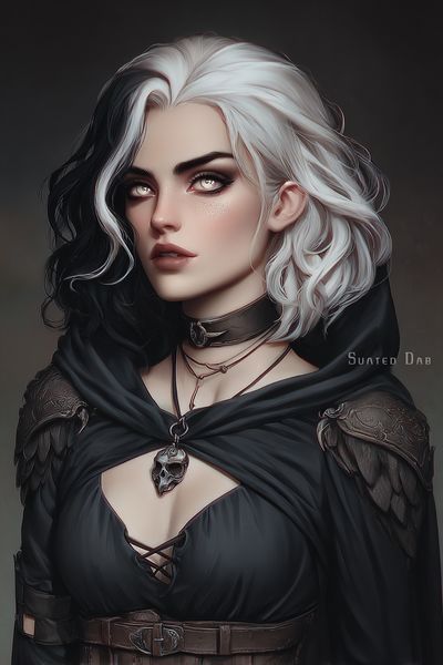 Gothic Fantasy Portrait Print. poster print