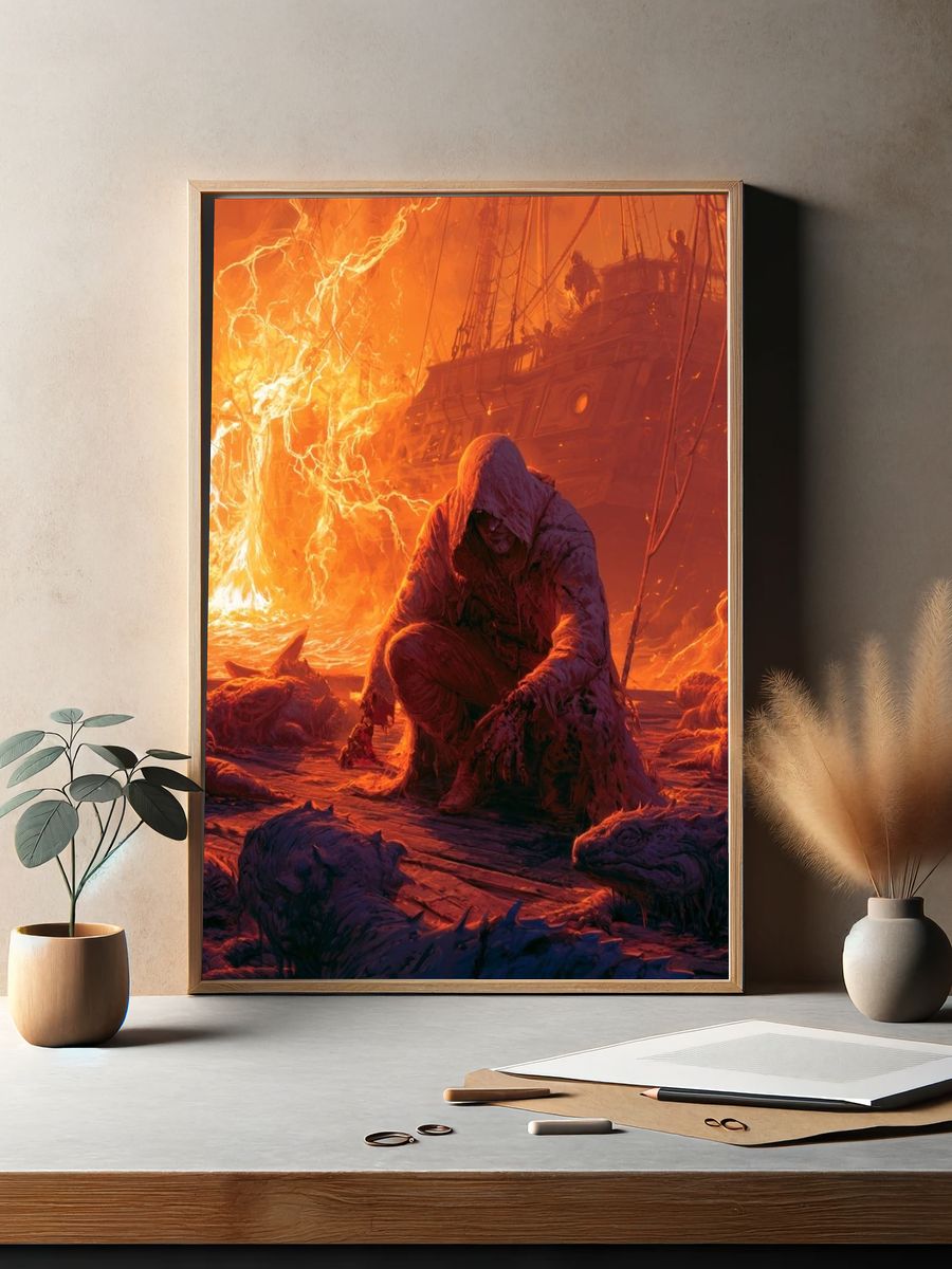 Inferno Shipwreck Horror Poster. — room view 2