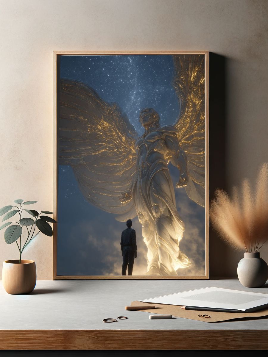 Celestial Guardian Fantasy Print. — room view 2