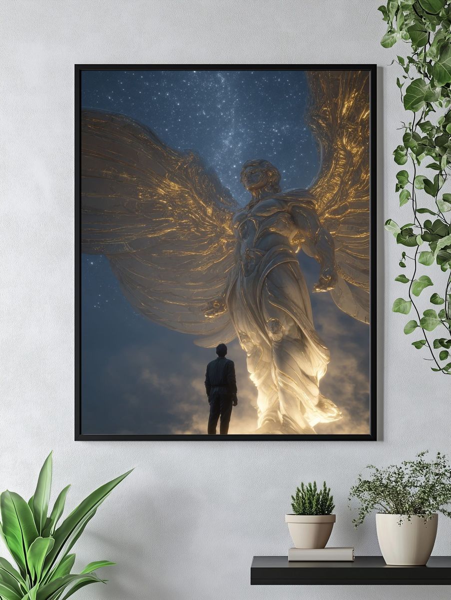 Celestial Guardian Fantasy Print. — room view 4