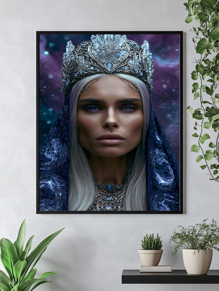 Crystal Queen Portrait Print. — room view 4