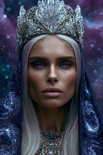 Crystal Queen Portrait Print. poster print