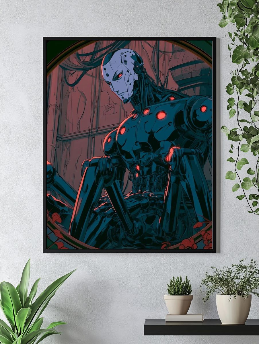 Cybernetic Sentinel Sci-Fi Poster. — room view 4