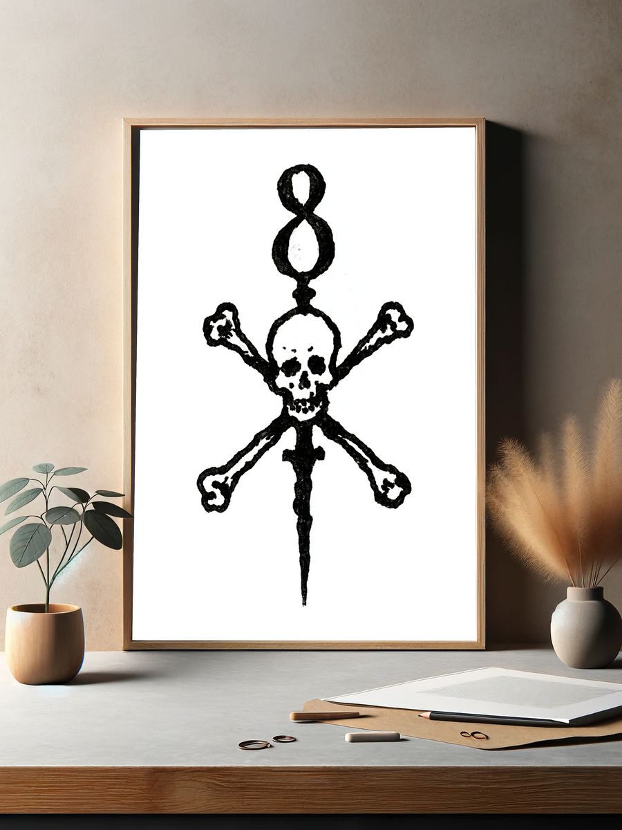 Mystic Treasure Chest Fantasy Print. — room view 2