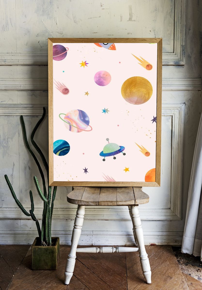 Cute galaxy phone wallpaper, background. — room view 1