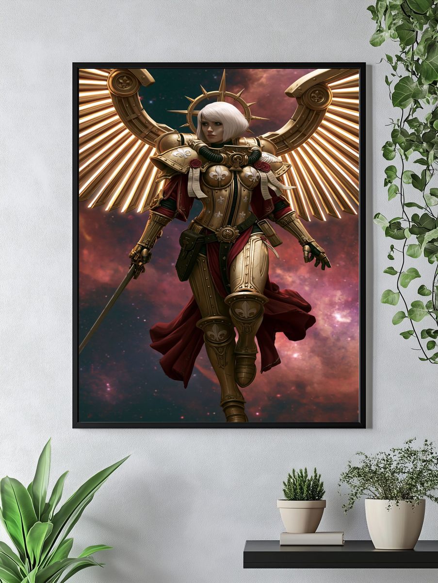 Celestial Valkyrie Fantasy Print. — room view 4