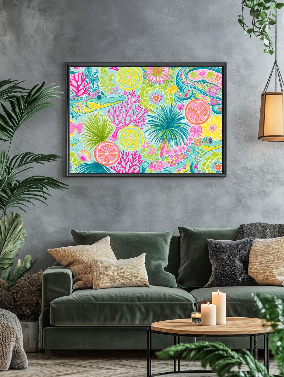 Geometric Bird Sculpture Print. — room view 4