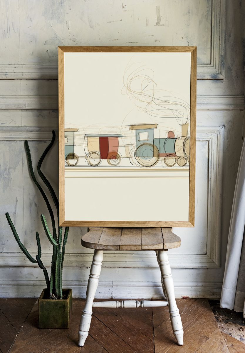 Crowned Queen Illustration Poster. — room view 1