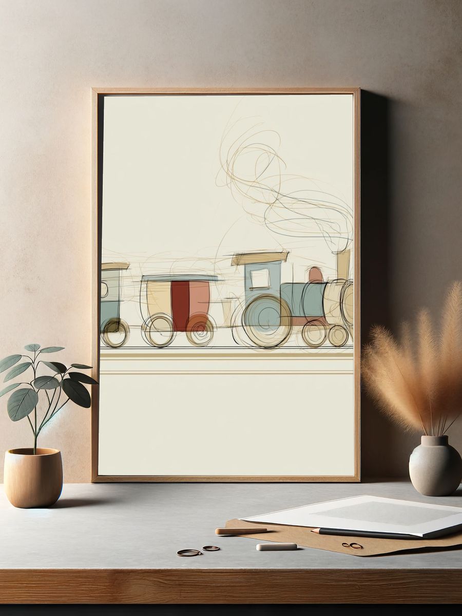 Crowned Queen Illustration Poster. — room view 2