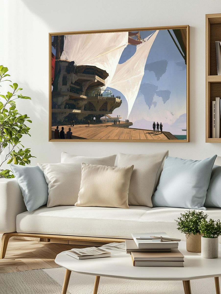 Sacred Heart Illustration Poster. — room view 2