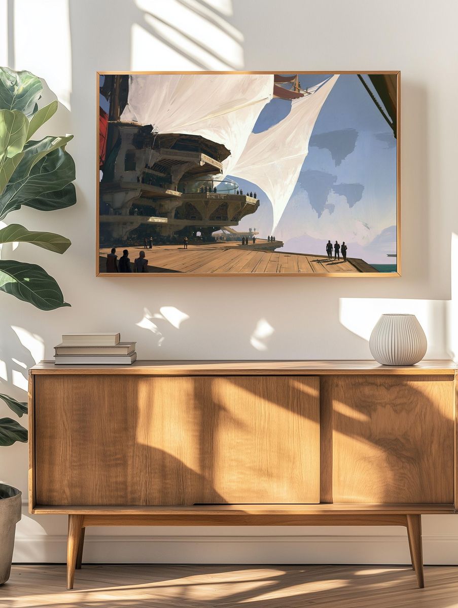 Sacred Heart Illustration Poster. — room view 3