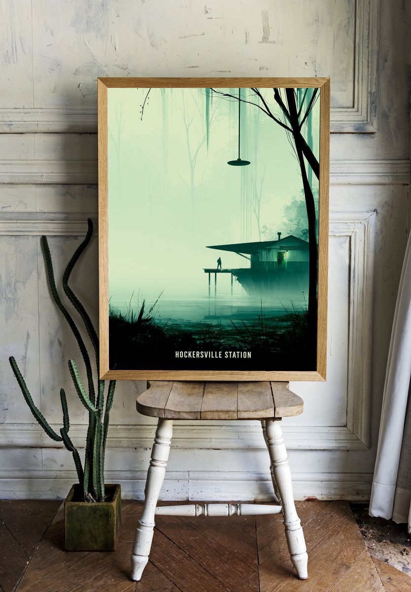 Hockersville Station Sci-Fi Print. — room view 1