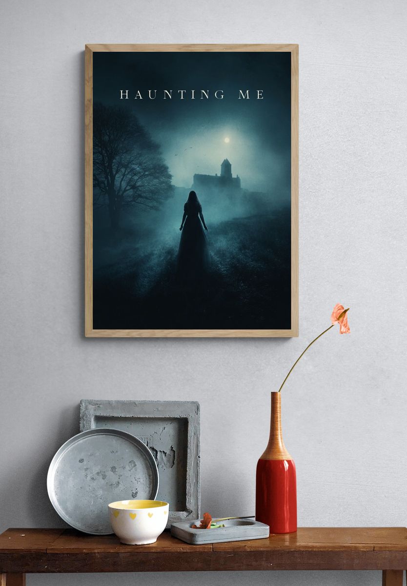 Haunting Me Gothic Horror Poster. — room view 3