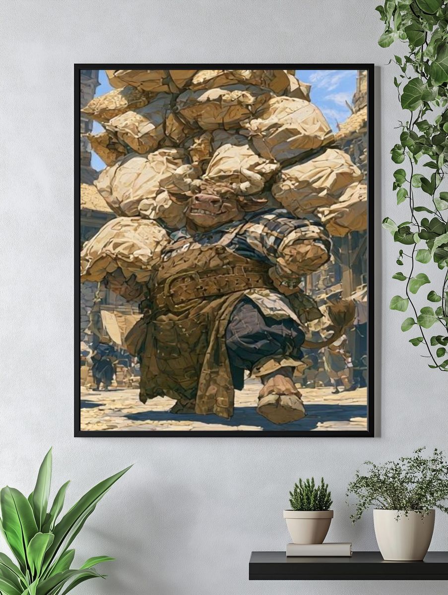 Fantasy Ogre — Illustration Poster. — room view 4