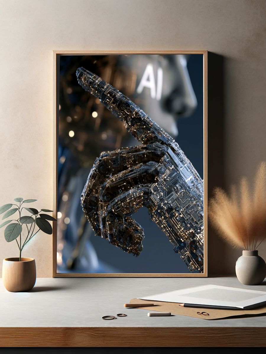 Sleeping Baby in Cloud Heart Print. — room view 2