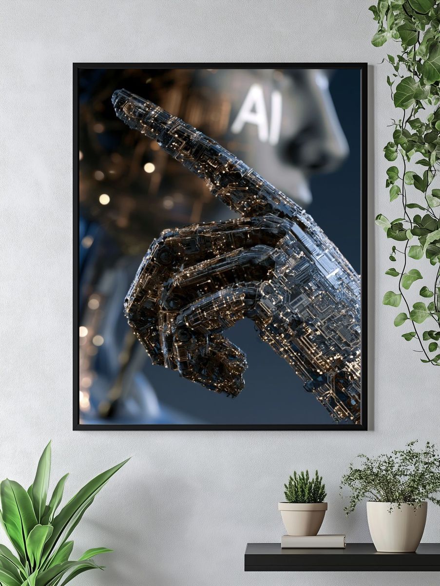 Sleeping Baby in Cloud Heart Print. — room view 4