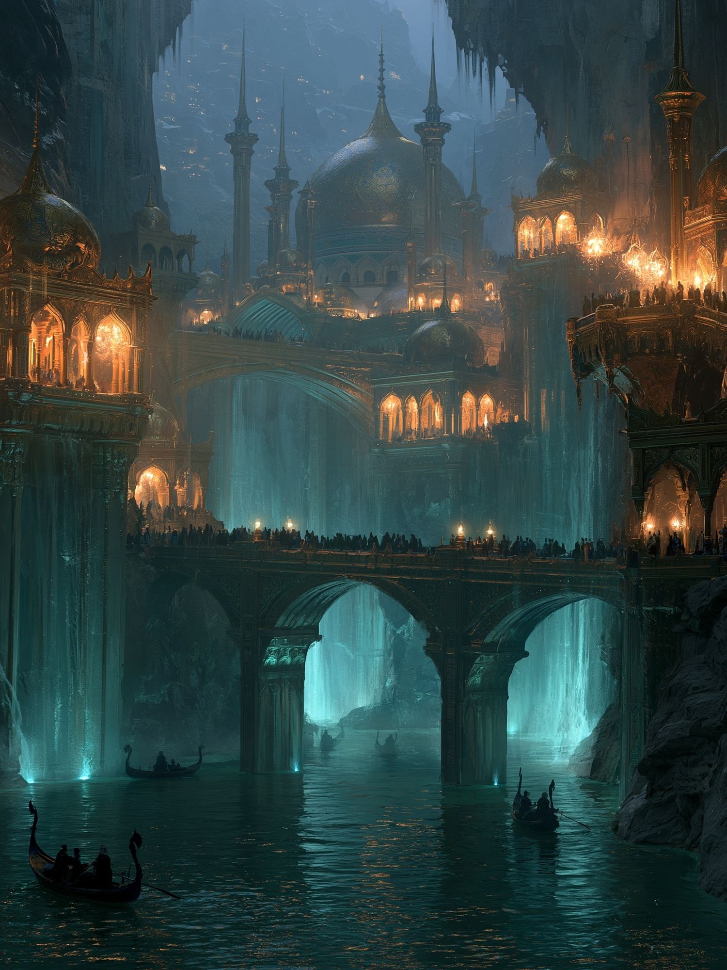 Underground Palace Fantasy Print. poster detail