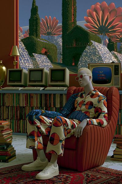 Retro Surreal Clone Room Poster. poster