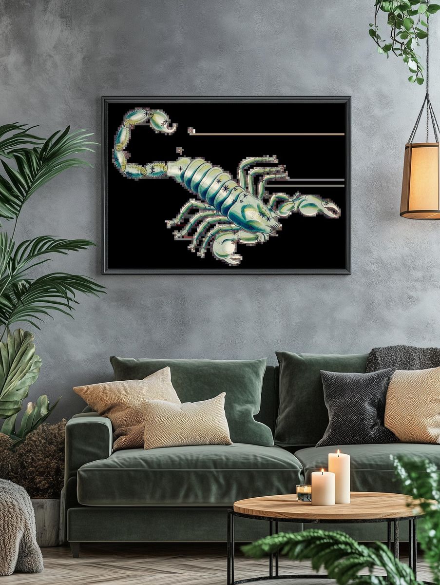 Cyberpunk Black Dog Poster. — room view 4