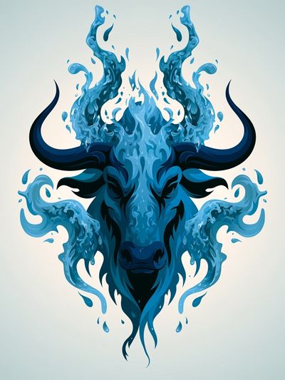 Water Buffalo Illustration Poster. poster print