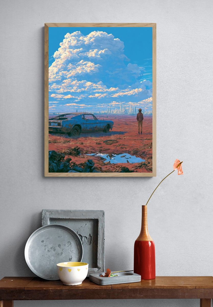 Desert Skyline Dreamscape Poster. — room view 3