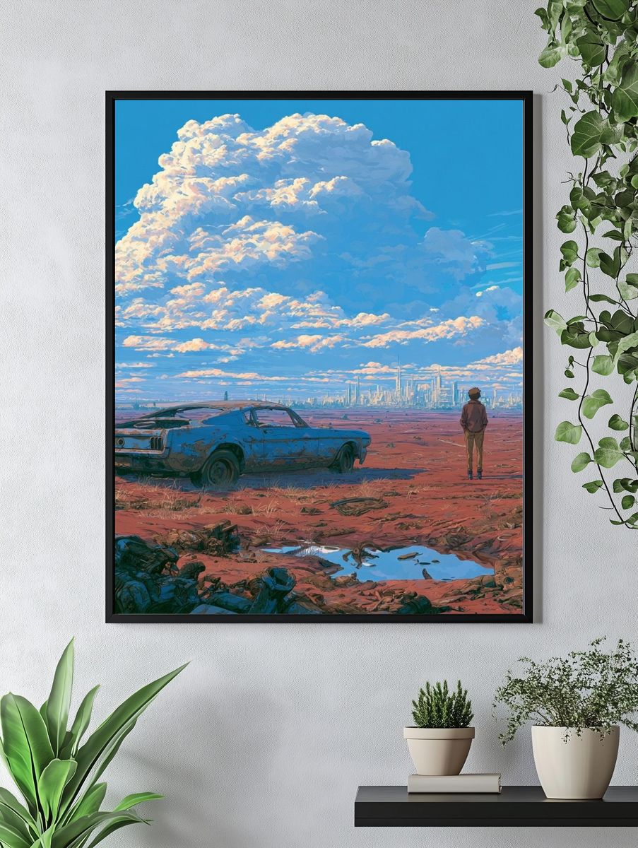 Desert Skyline Dreamscape Poster. — room view 4