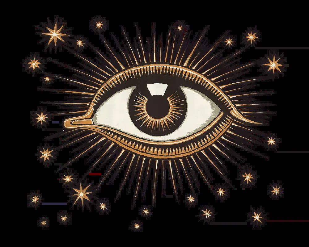 Mystic Eye Celestial Illustration Poster. poster — illustration art