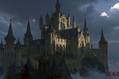 Gothic Fantasy Castle Print. poster print