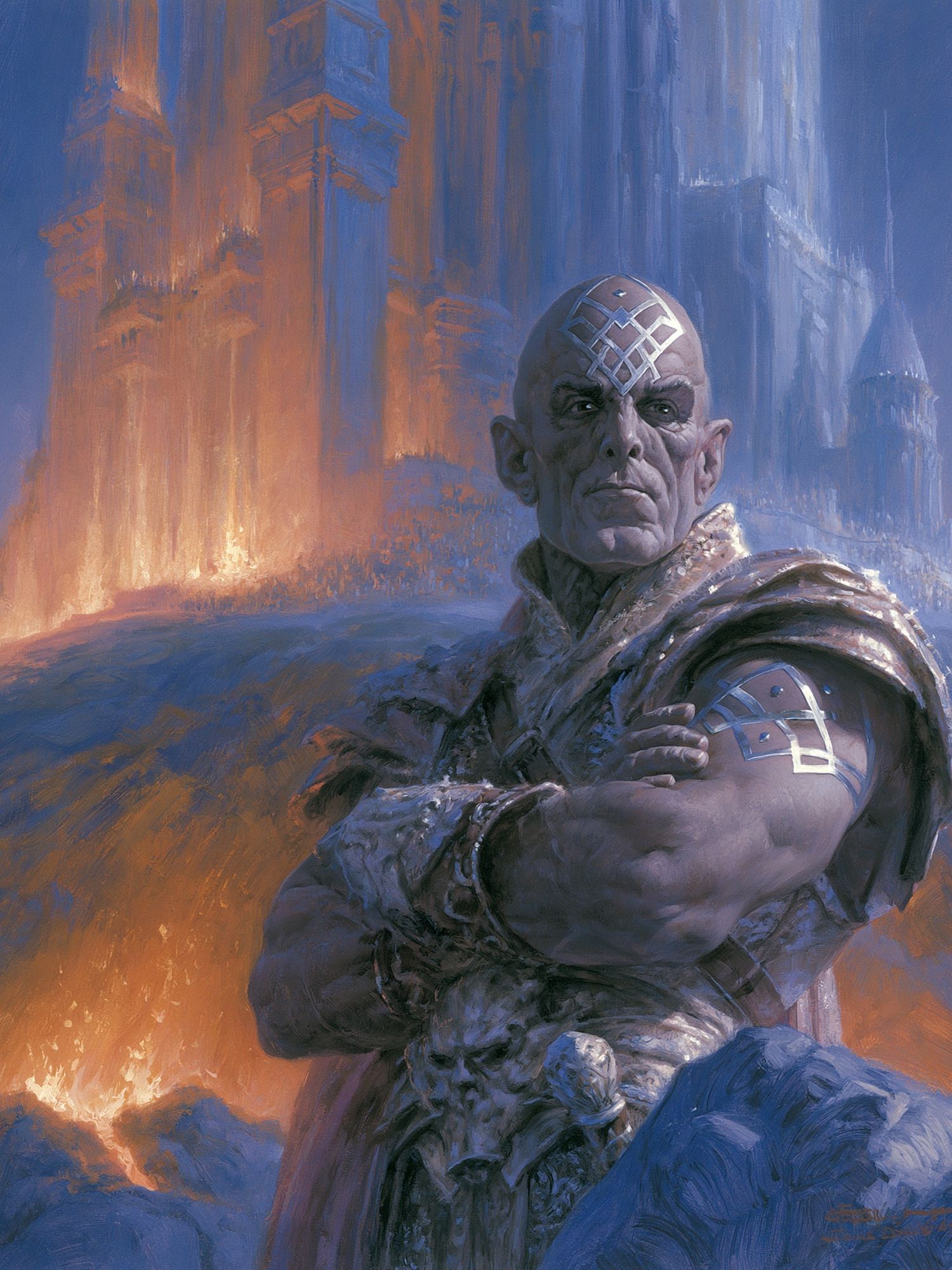Fantasy Sorcerer Portrait Print. poster detail