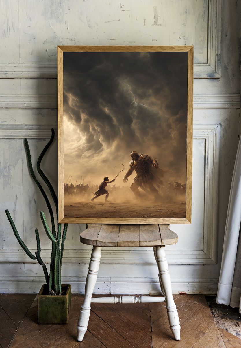 Mythic Battle Storm Poster. — room view 1