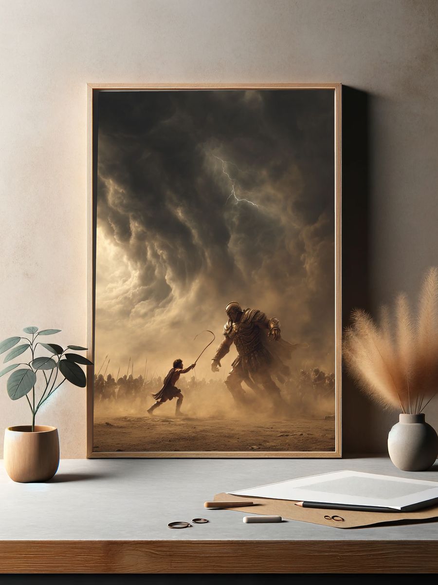 Mythic Battle Storm Poster. — room view 2