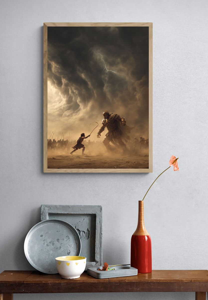 Mythic Battle Storm Poster. — room view 3