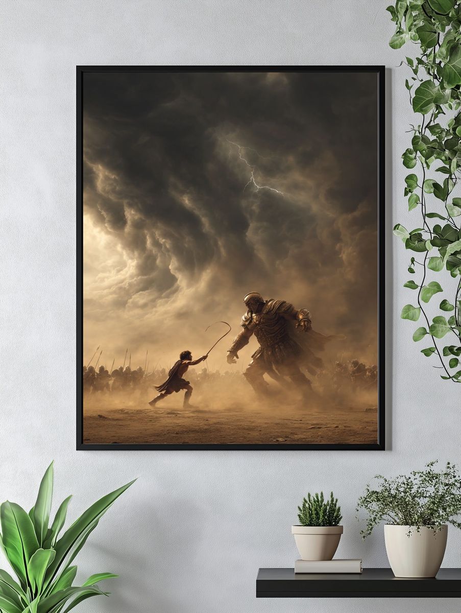 Mythic Battle Storm Poster. — room view 4